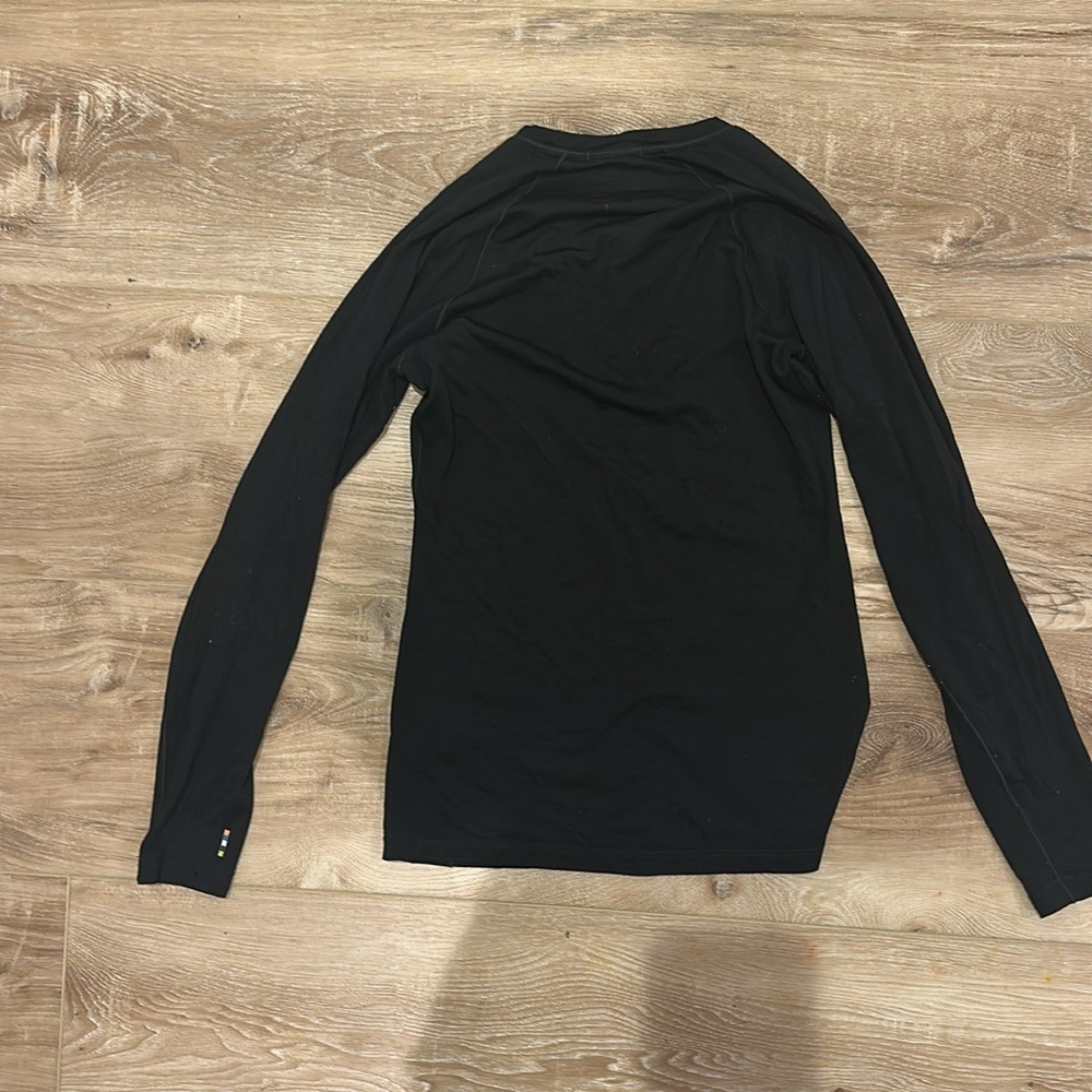 Black, Smart Wool Extra Small Base Layer - image 2